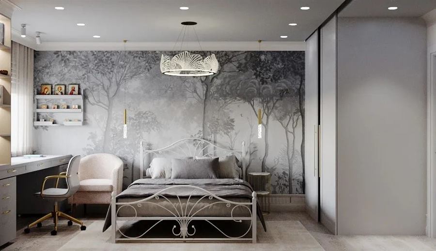 Дизайн интерьера спальни в стиле неоклассика